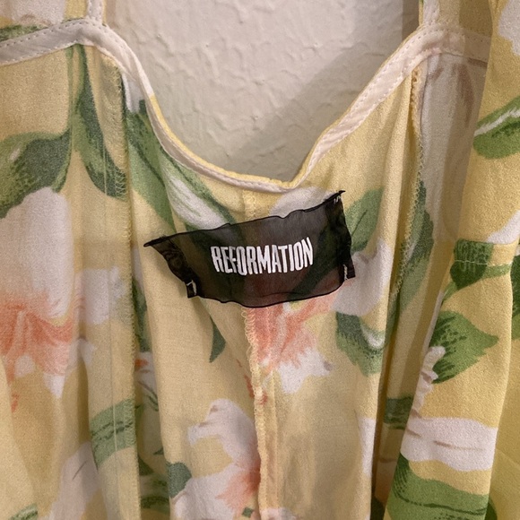 Reformation Calais Open Back Floral Dress - Picture 5 of 7